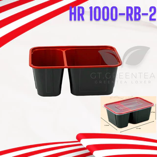 กล่องอาหารพลาสติก (ดำแดง) กล่องข้าวพลาสติก HR ขนาด 500ml 650ml 750ml 1000ml ตรา NexTech รุ่นประหยัด ลดต้นทุน