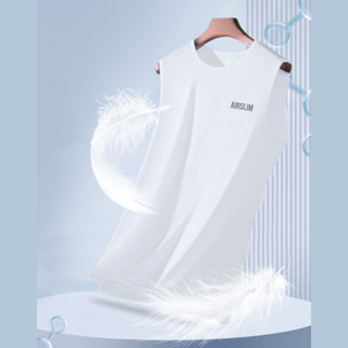 AIRslim® Cooling-Top เสื้อแขนกุดคอกลม -5°C ไมโครไฟเบอร์ บางเบา เย็นสบาย ยืดหยุ่นสูง นุ่มนวล ระบายอากาศ แห้งไว