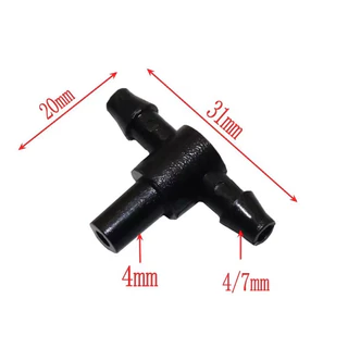 ข้อต่อสายไมโคร ข้อต่อ สายไมโคร สายพ่นหมอก 4.7mm 5.7mm 3ทาง 2ทาง 4ทาง สำหรับต่อหัวพ่นหมอก มินิสปิงเกอร์ 6mm ข้อต่อ วาล์ว