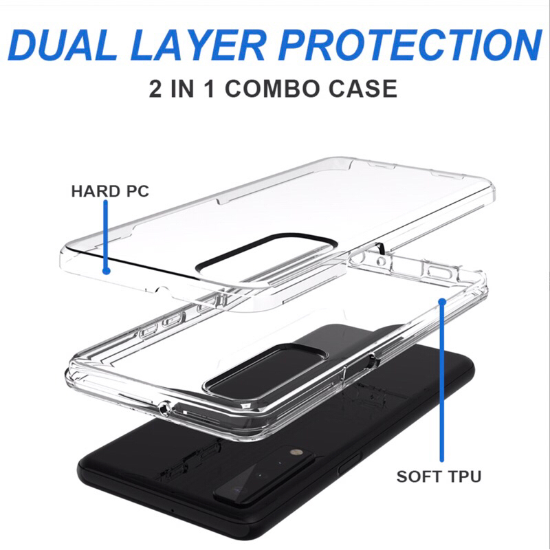 [Samsung S Series] Clear Case 2 in 1 เคสซัมซุง เคสใส 2 ชั้น เคสประกบหลังกันกระแทก