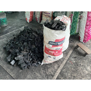 ถ่านไม้ลำไย พรีเมี่ยม คัดกาบ บรรจุกระสอบ น้ำหนัก 13 กิโล ไม้…