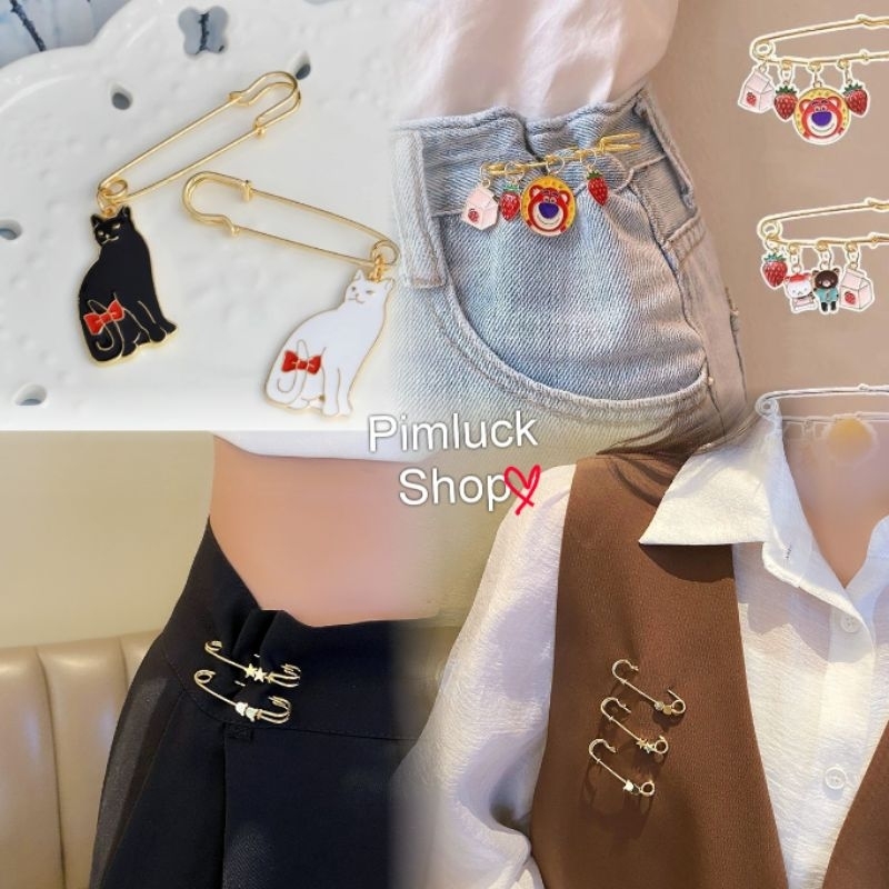 พร้อมส่งร้านไทย เข็มกลัดลายแมวน่ารัก เข็มกลัดติดเสื้อ เข็มกลัดคนท้อง