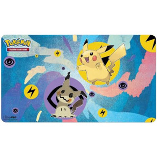 Pokemon Center ENG- Playmat ลาย Pikachu Mimikyu แผ่นรองเล่นการ์ดเกมโปเกมอน UltraPro ลิขสิทธิ์แท้ 100% (Made in USA)