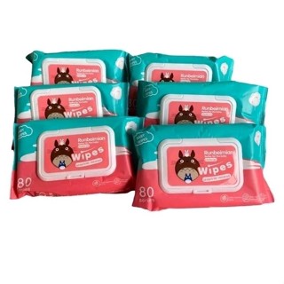 ทิชชู่เปียกWipes 1ห่อ80แผ่น