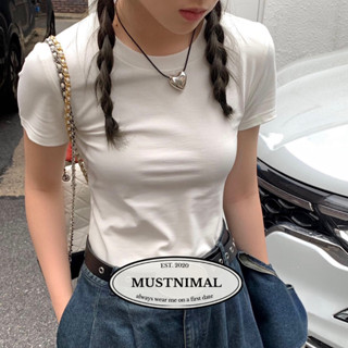 (พร้อมส่ง) MUSTNIMAL | Basic tee เสื้อยืดเบสิค