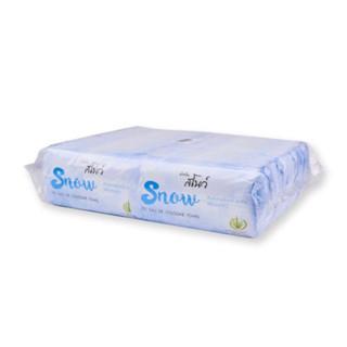 Snow Cooling Towel ผ้าขนหนูเย็น ขนาด 22.8x22.8 ซม. ( 100 ซอง ) สโนว์ ผ้าเย็น