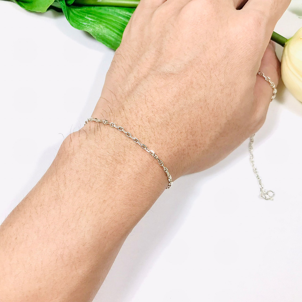 สร้อยข้อมือเงินแท้ 92.5 สร้อยข้อมือกุชชี่ เครื่องเงิน Silver Bracelet Sterling Silver