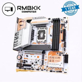 (พรีออร์เดอร์) เมนบอร์ด แมวส้ม 🐈 COLORFIRE Mainboard Colorful B760M-MEOW Orange Shadow WIFI DDR5