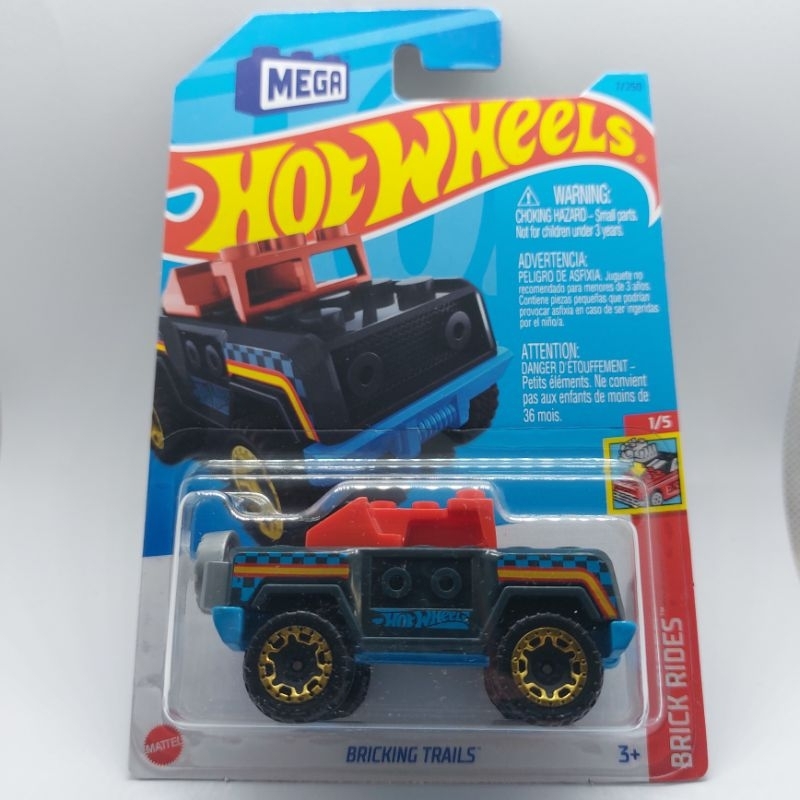 รถเหล็ก Hotwheels BRICKING TRAILS MEGA (ib61)