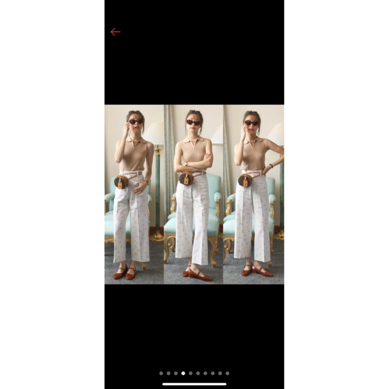 Beming official กางเกงกระเป๋าหน้า size L