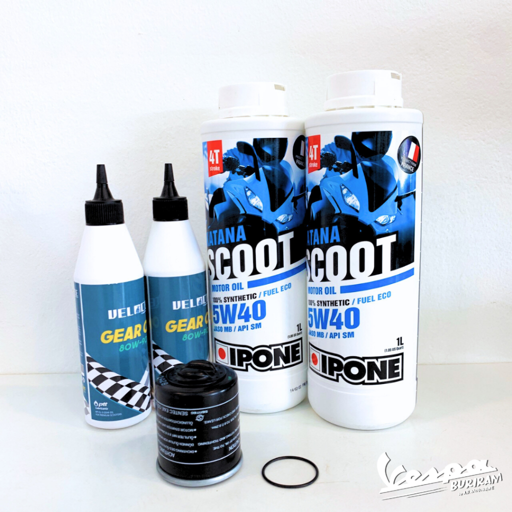 [800381] น้ำมันเครื่อง IPONE 5W40 เหมาะสำหรับ เวสป้า ทุกรุ่น
