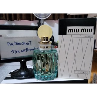 กล่องเทส Miu miu Leau Bleue eau de parfum 100ml MFG 2017