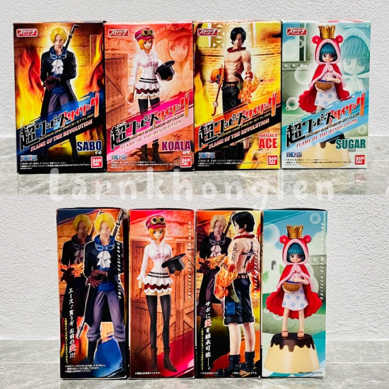 ✅พร้อมส่ง(ของแท้💯Lot.jp🇯🇵)Bandai Super One Piece Styling FLAME OF THE REVOLUTION - Ace/Sabo/Koala/Su