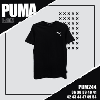 เสื้อยืดเเขนสั้น   PUMA (TSM-PUM-244) ผ้านิ่มใส่สบาย ระบายอากาศดี ใส่ได้ทั้งชายและหญิง