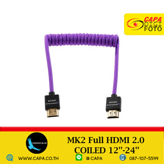 Kondor Blue MK2 Full Hdmi 2.0 COILED 12-24 Cable (Purple) KB_FDHMI_M212_P