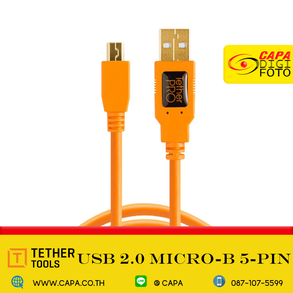 TETHER TOOLS TetherPro USB 2.0 MICRO-B 5-PIN CABLE