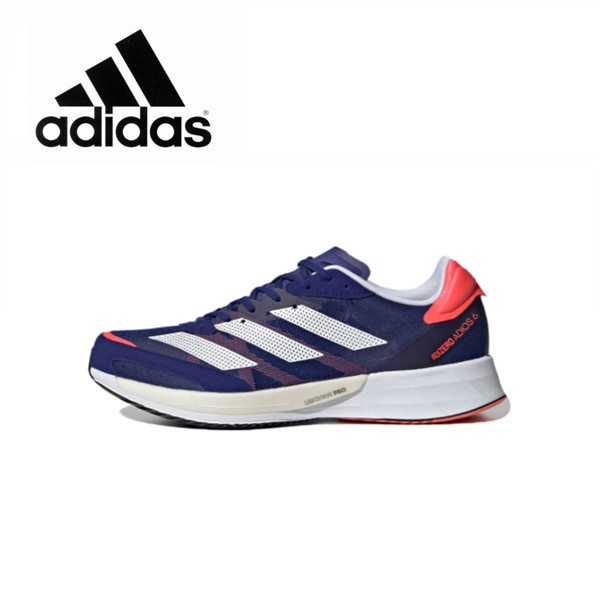 adidas Adizero Adios 6 Low Top Running Shoes Men's Blue
