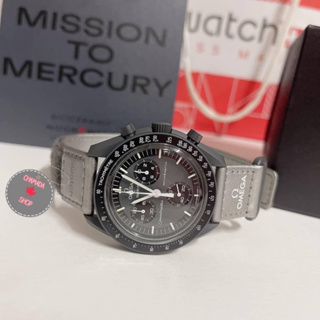 Omega x Swatch  Mercury 🖤🖤🖤แท้💯
