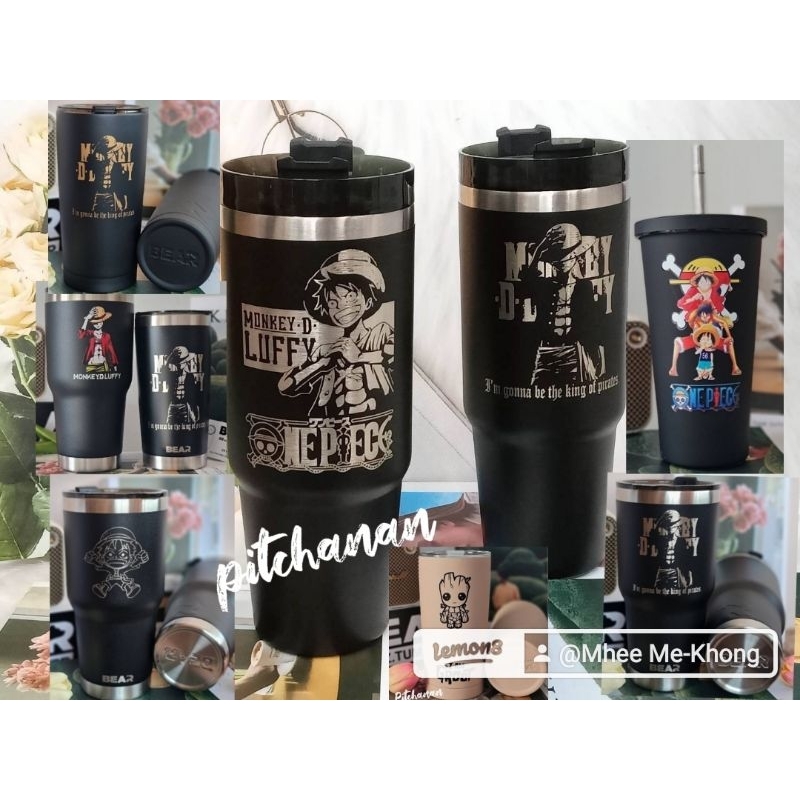 แก้วเก็บความร้อนเย็นงานแบร์ของแท้ลายลูฟี่วันพีชขนาด20ออนซ์และ30ออนซ์เก็บความเย็นได้นาน พร้อมส่ง