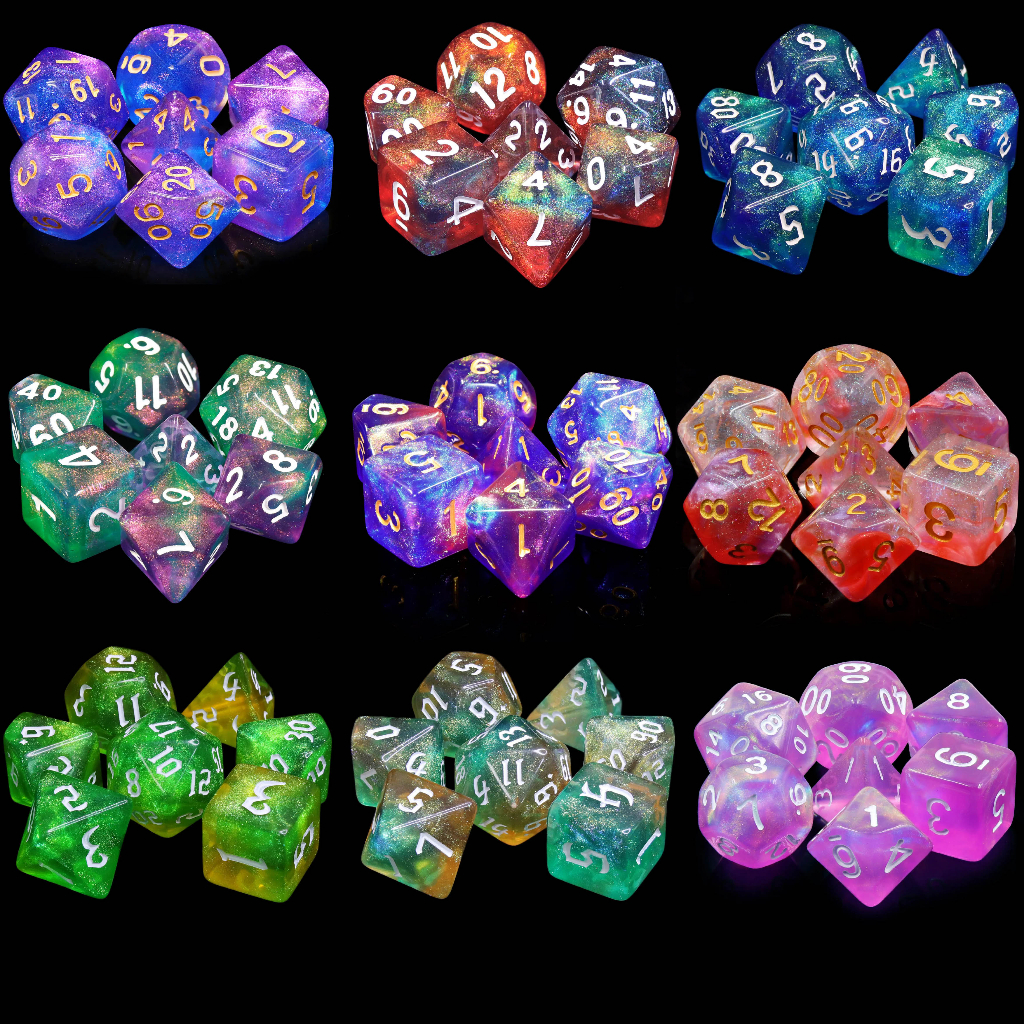 ลูกเต๋า Dice Set of 7 | For DnD D&D MTG RPG TRPG Boardgames เกมกระดาน บอร์ดเกม การ์ดเกม Board Game ไพ่ทาโรต์ Magic เมจิก