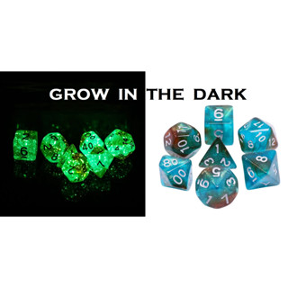 Runefire Illumination Dice Set of 7 | ลูกเต๋า Dice For DnD D&amp;D MTG RPG TRPG เกมกระดานบอร์ดเกม Game ไพ่ทาโรต์ Magic