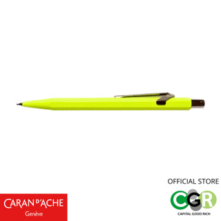 ดินสอกดไส้ 0.7 มม CARAN dACHE Fluo Yellow # 844-970 พร้อมกล่องแม่เหล็ก