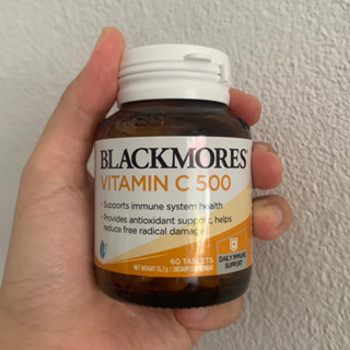 60เม็ด ราคาพิเศษ 12ขวดเท่านั้น! Blackmores VITAMIN C 500 วิตามินซีแบล็คมอร์ 500 จำนวน 60 เม็ด