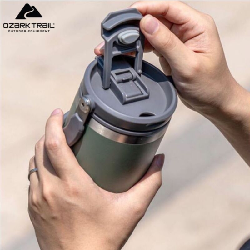 Ozark trail 30oz tumbler handle แก้วโอชาคเทลฝาหิ้ว 2 ช่องดื่ม