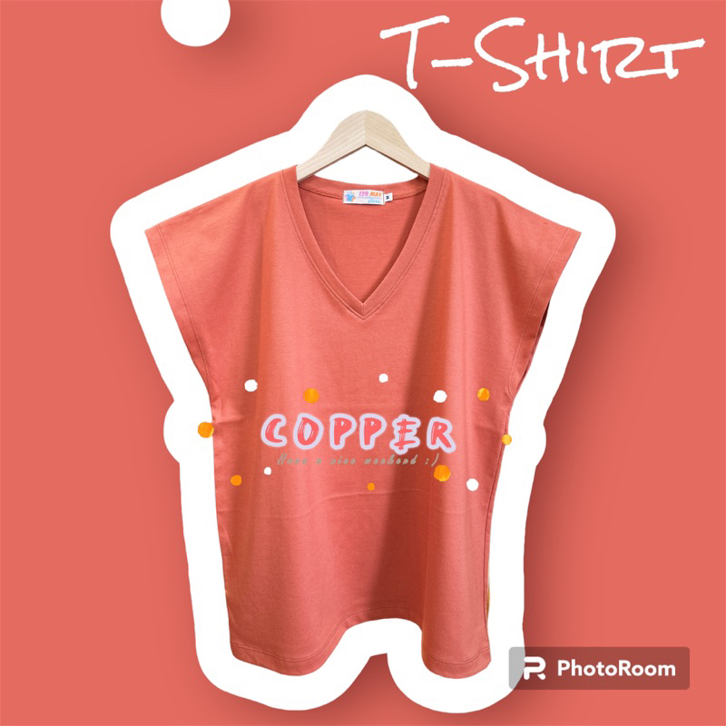 เสื้อยืดแขนล้ำ ผ้าคอตต้อน ใส่สบาย