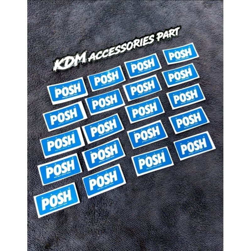 สติ๊กเกอร์Posh ของแต่งเก่ายุค90's พอช โมโต สติ๊กเกอร์ติดทับทิมหลังเวฟ wave100 wave110s wave125 Dash 