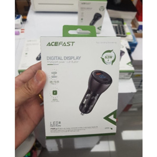 ACEFAST รุ่น B6 หัวชาร์จ ที่ชาร์จในรถ ชาร์จเร็ว 63W 1USB-C+1USB-A มีจอแสดงผล LED Fast Charge Car Charger 63W