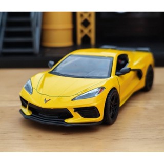 โมเดลรถ 2021 Corvette Scale 1:36 โมเดลรถเหล็ก รถสปอร์ต