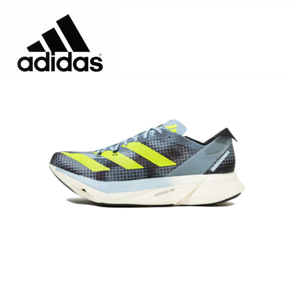 adidas Adizero Adios Pro 3  Anti-slip wear-resistant low-top running shoes grey blue