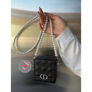 DIOR CD VANITY BAG โซ่มุก CROSSBODY🖤