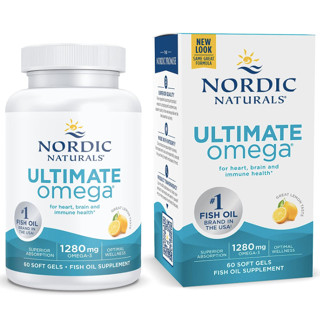 #1🇺🇸 น้ำมันปลา Omega-3 1280 mg Nordic Naturals Ultimate โอเมก้า 3 Fish Oil 🦈 บำรุงสมอง รส Lemon ขายดี#1 ในอเมริกา