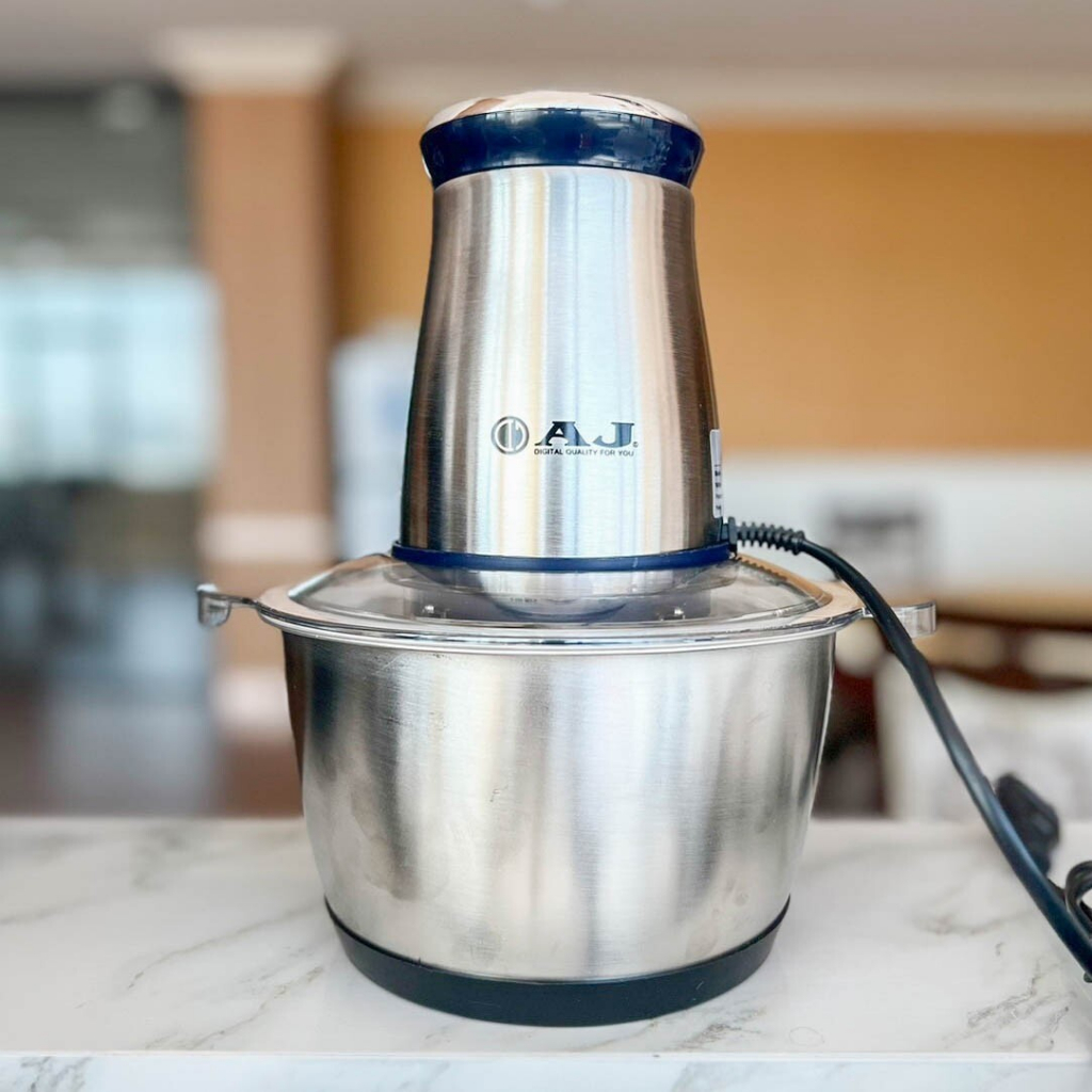 เครื่องบด-สับ AJ รุ่น CP-100  บด-สับละเอียด โถสแตนเลส ประกัน 1 ปี