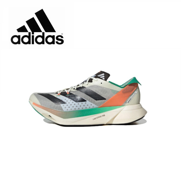 adidas Adizero Adios Pro3 anti-slip wear-resistant lightweight low-top running shoes imported white and black authentic