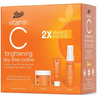 Boots Vitamin C Brightening Day -Time Routine บูทส์ วิตามินซี ไบรท์เทนนิ่ง เดย์-ไทม์ รูทีน