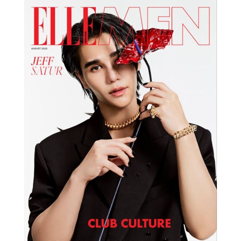 ELLE MEN THAILAND ปก ' Jeff Satur ' เดือนสิงหา-กันยา 2566 ราคาเล่มละ 100 บาท พร้อมส่ง