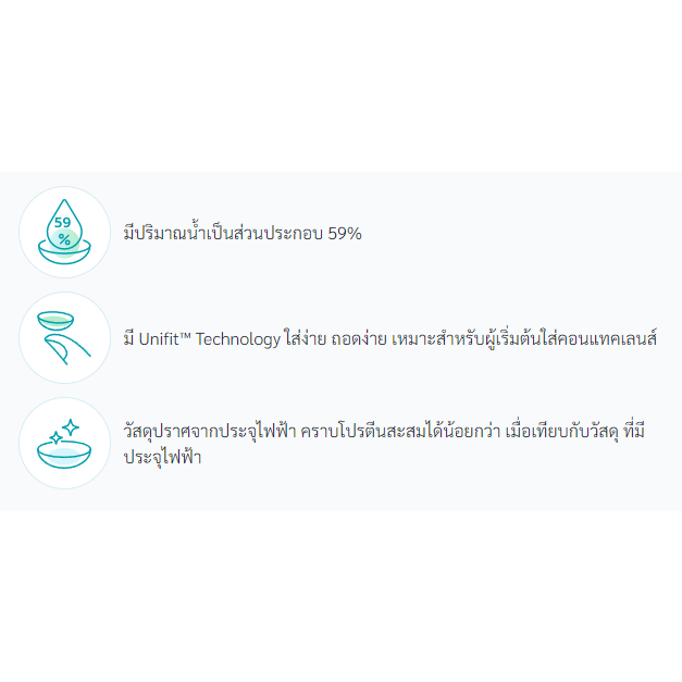 💰ใช้โค้ดเงินคืน 15%ได้ ราคาถูกกว่า💰 Bausch & Lomb รุ่น SofLens59 คอนแทคเลนส์ใส รายเดือน 1 คู่ - รูปที่ 2