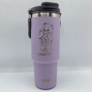 [เลเซอร์1ด้าน] TyeSo 30 ออน แท้100% แก้วเก็บอุณหภูมิร้อน/เย็น เก็บได้น๊านนาน พร้อมเลเซอร์ ใส่รุป ข้อความ