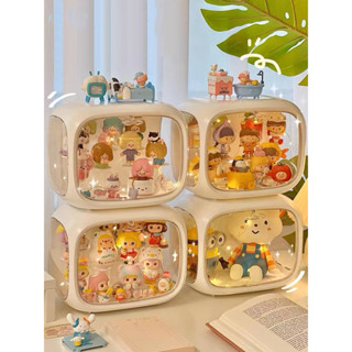 Toy handmade doll display rack, matte box, transparent display cabinet