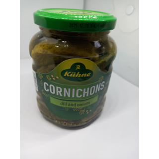 Cornichons, Fine Small gherkins 330 gramm in a savoury spicy infusion with dill and onions.