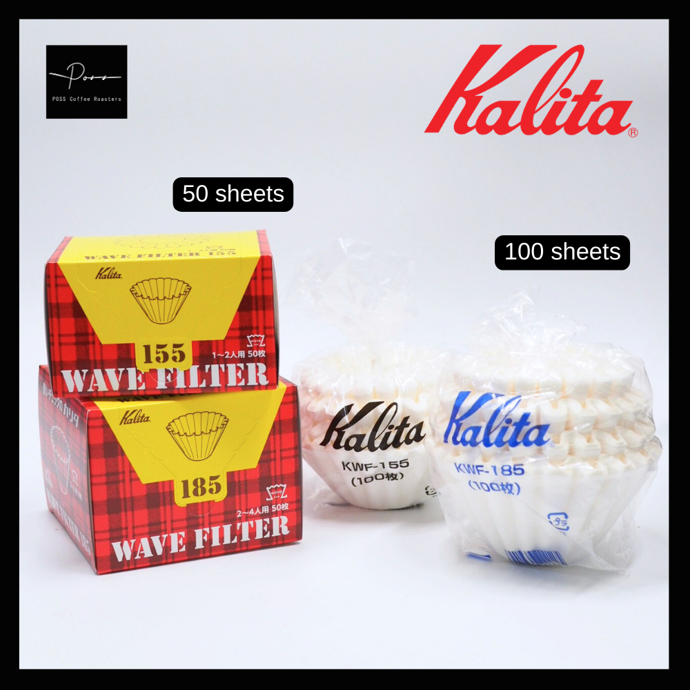 Poss Coffee Roasters กระดาษกรอง กาแฟ Kalita Wave Paper Filter 155 185