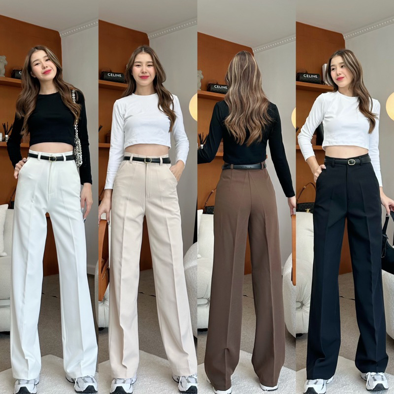 perfect Pants ตะขอหน้าแต่งหู ขากระบอกกลาง