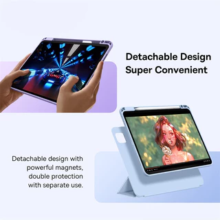 Powerful Magnetic Attraction with Multi-Support 2in1 Y-shaped Protective Case forAir4/5 Air11 2024 Gen10 Pro11M4 Air13