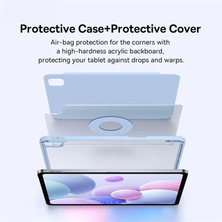 Powerful Magnetic Attraction with Multi-Support 2in1 Y-shaped Protective Case forAir4/5 Air11 2024 Gen10 Pro11M4 Air13