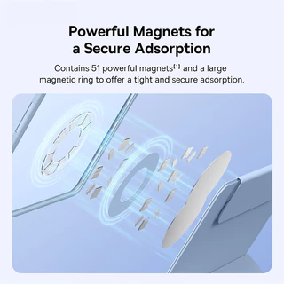 Powerful Magnetic Attraction with Multi-Support 2in1 Y-shaped Protective Case forAir4/5 Air11 2024 Gen10 Pro11M4 Air13