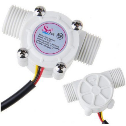 เซ็นเซอร์การไหลของน้ำWater Flow sensor 1/2″ Water flow sensor,Flow meter สำหรับ Arduino(เลือกสีไม่ได้)