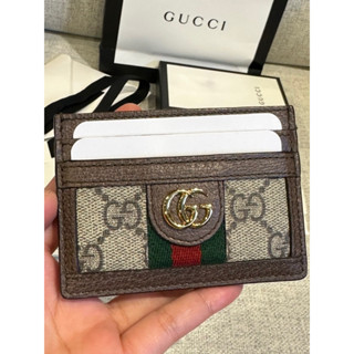 GUCCI OPHIDIA CARD HOLDER ใช้โค้ดลดของช้อปปี้ 15-25% ร่วมได้ค่า ผ่อนผ่านบัตรเครดิต 0% ได้ด้วย